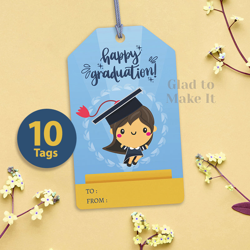 Hang Tag happy graduation woman girl