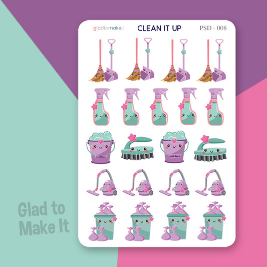 Planner journal stickers clean it up
