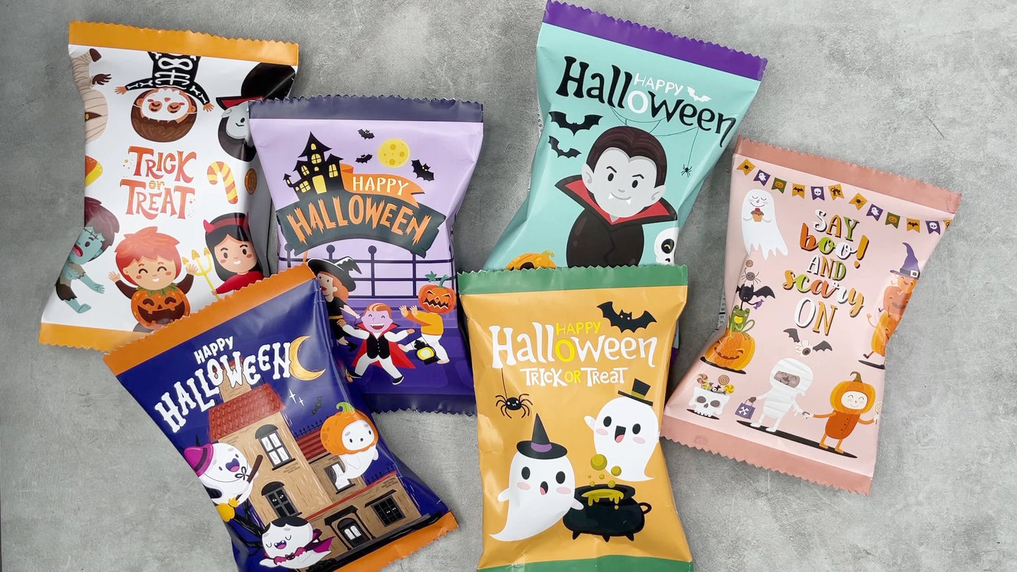 Halloween printable chip bag label template