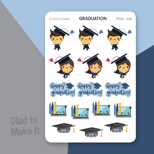 planner journal sticker graduation